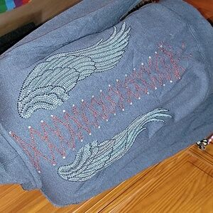 NWOT Angel Corset and Lightning Rhinestone Hoodie